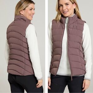NWT Mountain Warehouse Woman Lightweight Water-resistant Puffer Zip-Up Vest US8